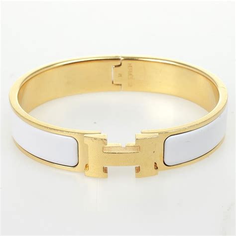 fake white hermes bracelet|faux hermes enamel bracelets.